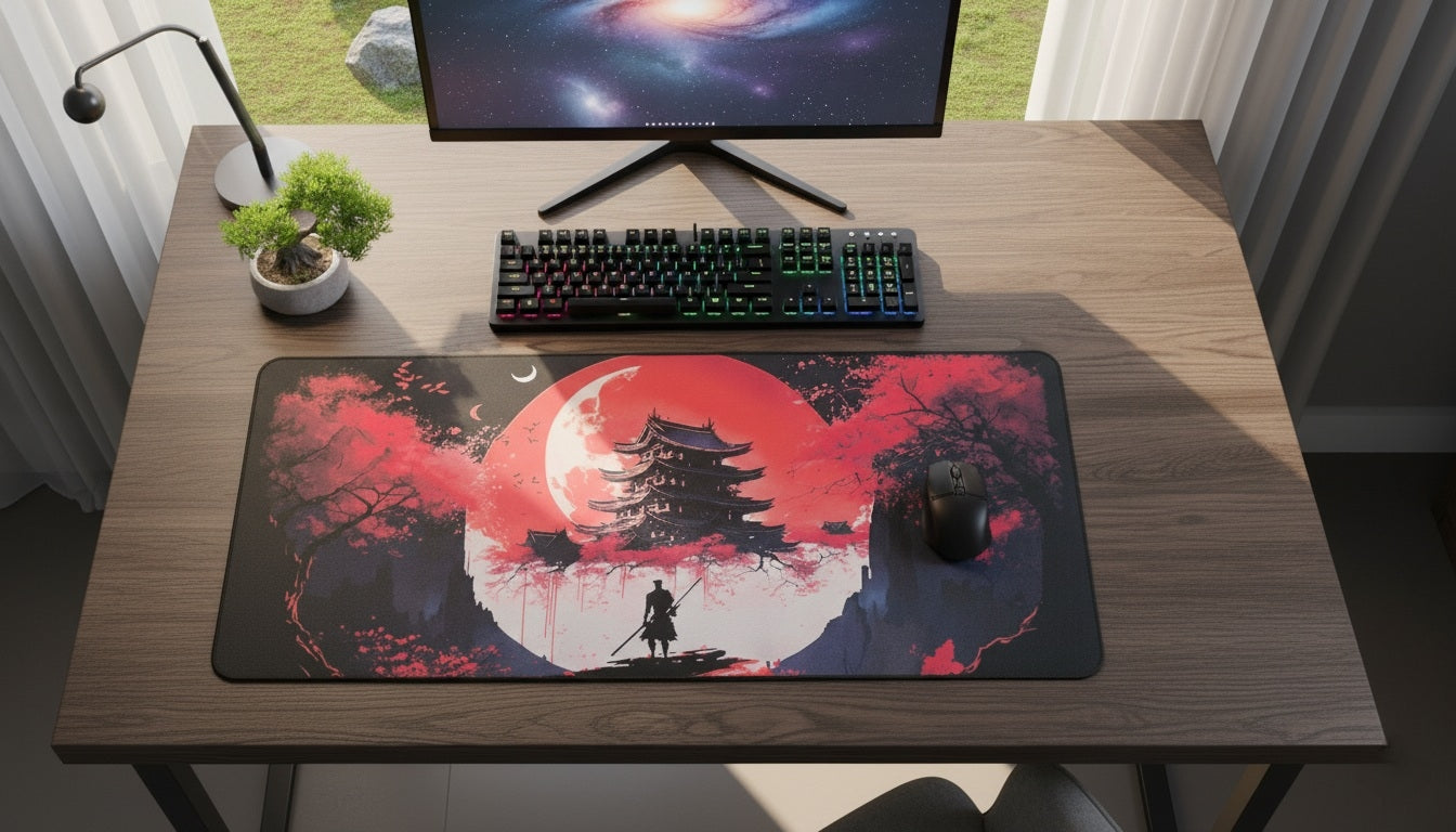 Samurai Red Night Premium Control Surface XXL Deskmat