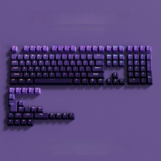 Cyberspace Deep Amethyst Top Backlit OEM PBT Keycaps