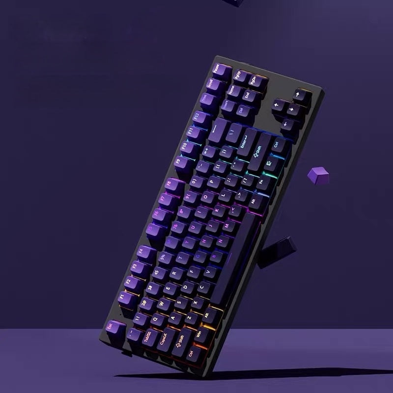 Cyberspace Deep Amethyst Top Backlit OEM PBT Keycaps