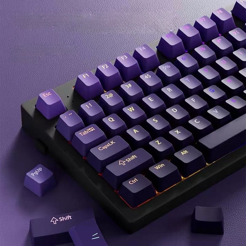 Cyberspace Deep Amethyst Top Backlit OEM PBT Keycaps