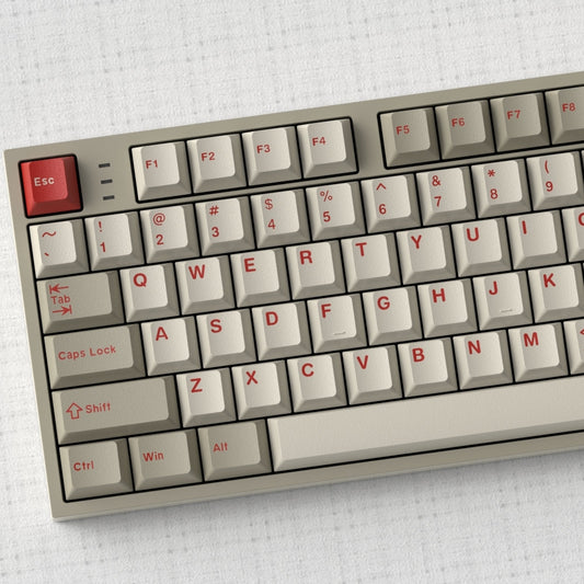 Retro Red Quality Cherry Doubleshot Keycaps