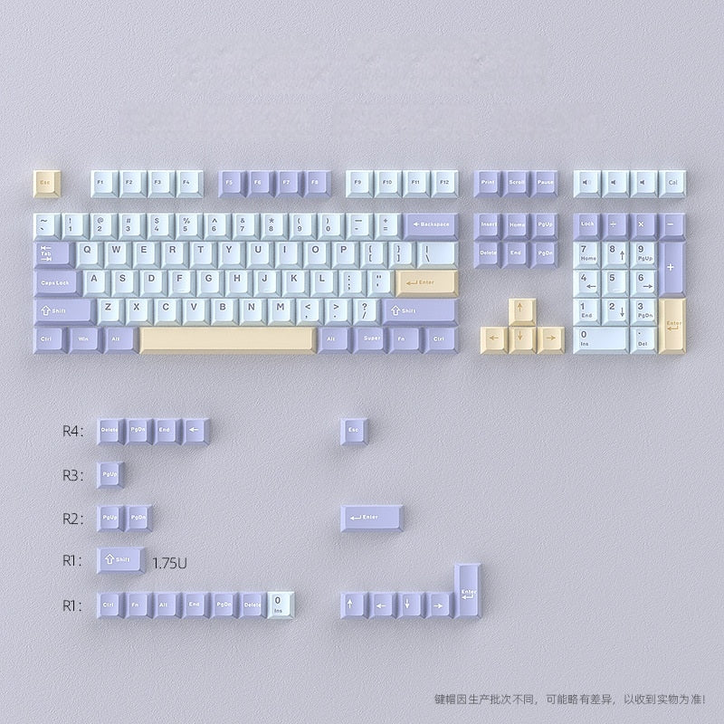 Pastel Dream Taro Milk Cherry Doubleshot PBT Keycaps