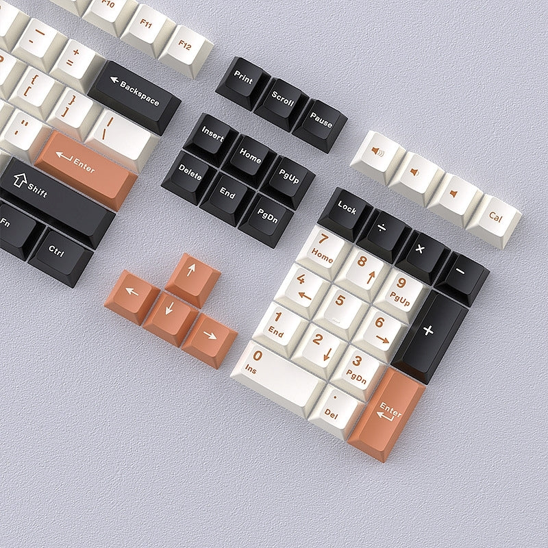 Terracotta Sunset Cherry Doubleshot PBT Keycaps