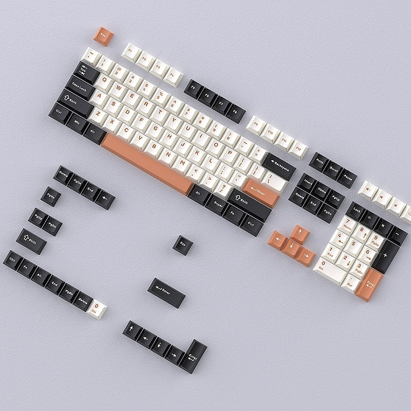 Terracotta Sunset Cherry Doubleshot PBT Keycaps