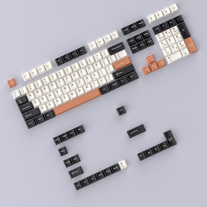 Terracotta Sunset Cherry Doubleshot PBT Keycaps