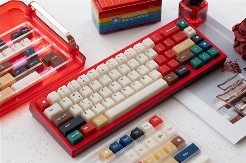 Frost Mixed Retro 100 Cherry Profile PBT Matte Smooth 149 Keycaps