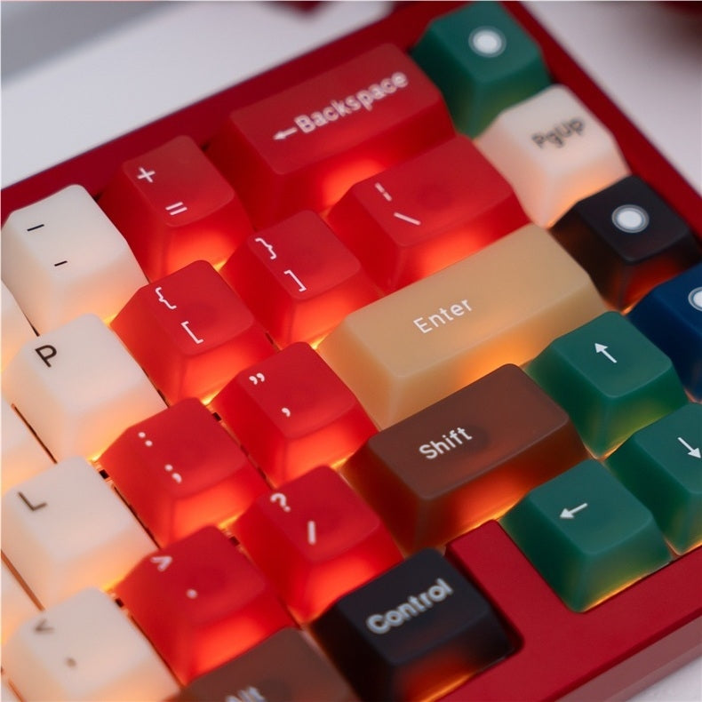 Frost Mixed Retro 100 Cherry Profile PBT Matte Smooth 149 Keycaps