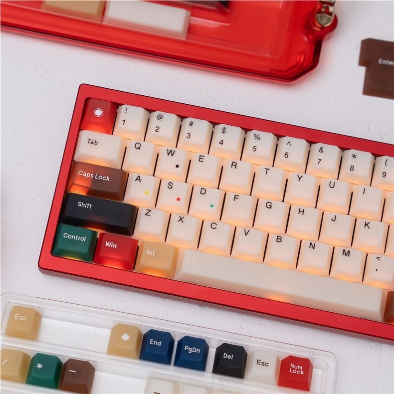 Frost Mixed Retro 100 Cherry Profile PBT Matte Smooth 149 Keycaps