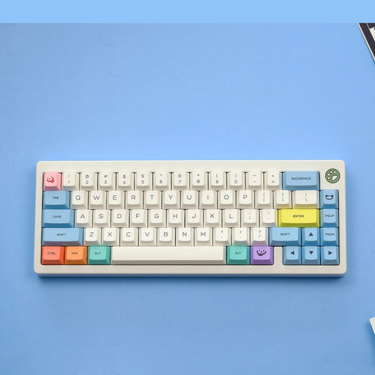 Chalk Cherry Thick PBT Keycaps