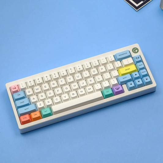 Chalk Cherry Thick PBT Keycaps