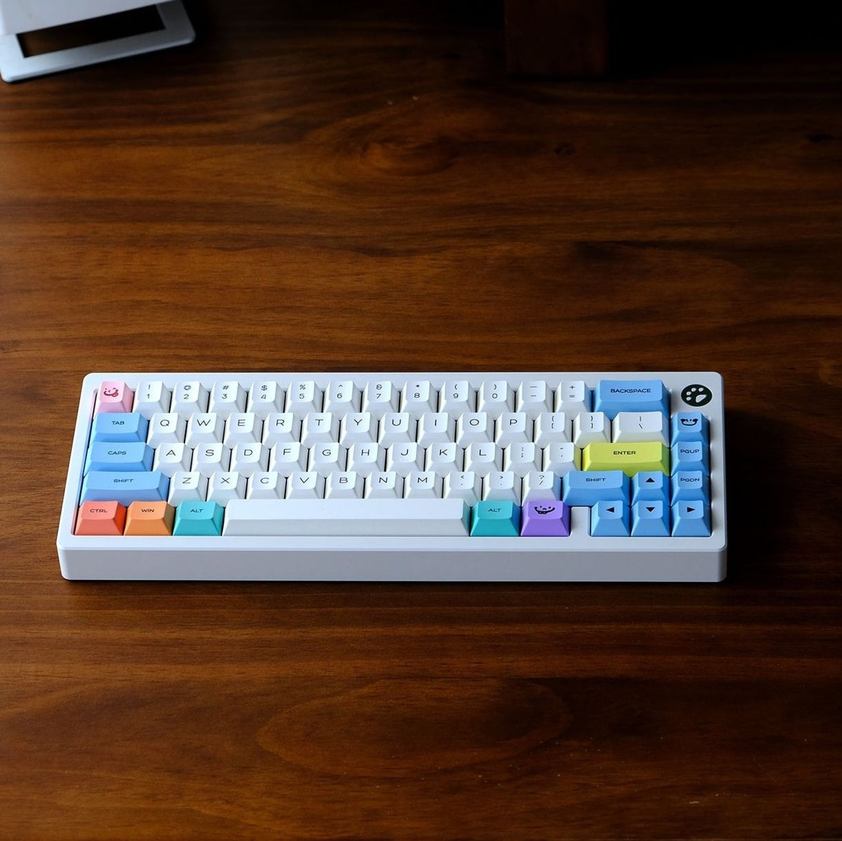 Chalk Cherry Thick PBT Keycaps