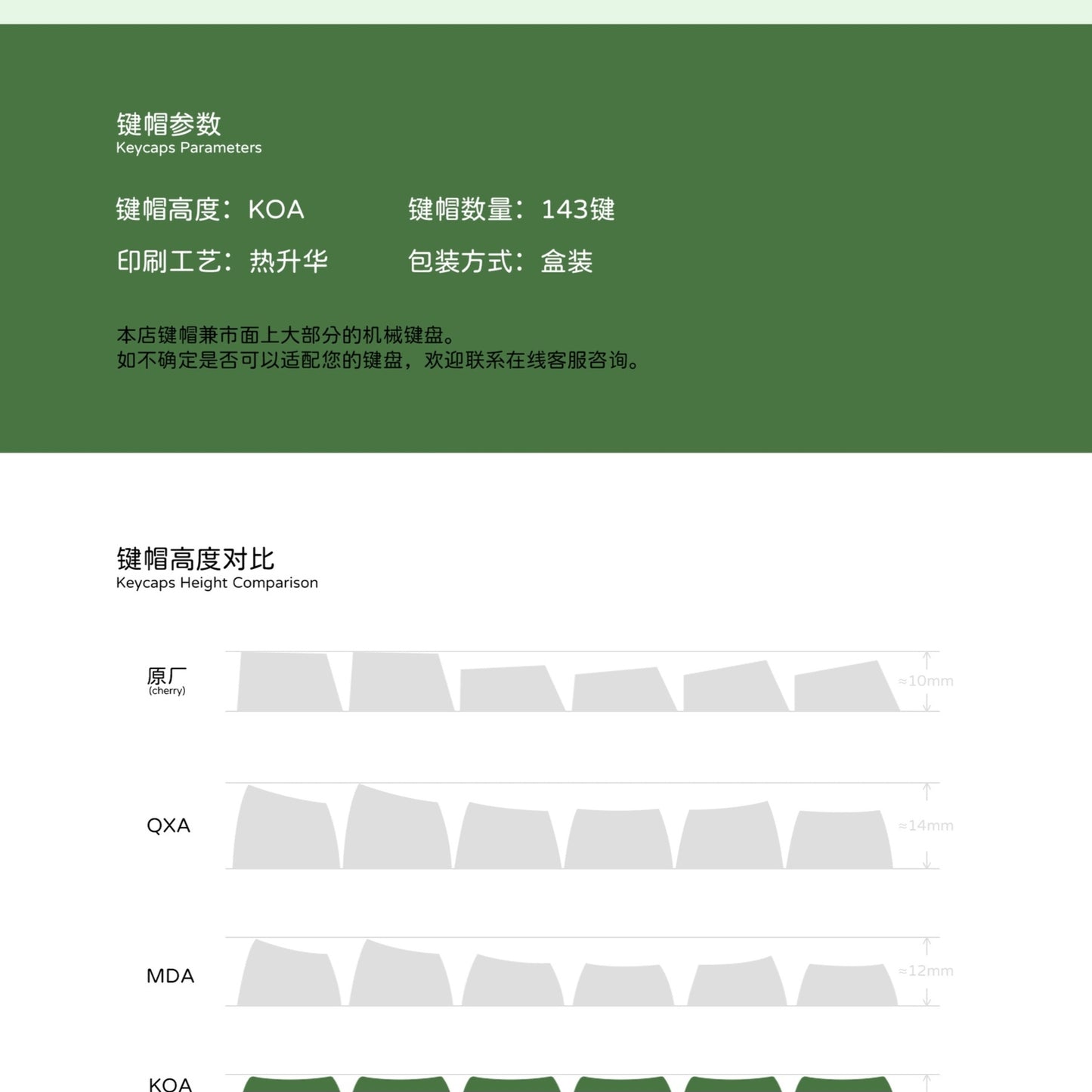 Matcha Latte Moa PBT Keycaps