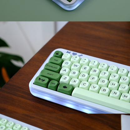 Matcha Latte Moa PBT Keycaps Mac Compatible