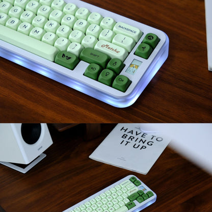 Matcha Latte Moa PBT Keycaps Mac Compatible