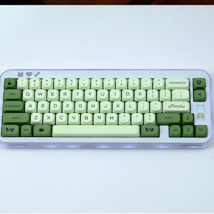 Matcha Latte Moa PBT Keycaps Mac Compatible