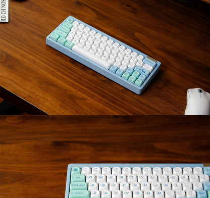 Alpine Mist Moa PBT Keycaps Mac Compatible