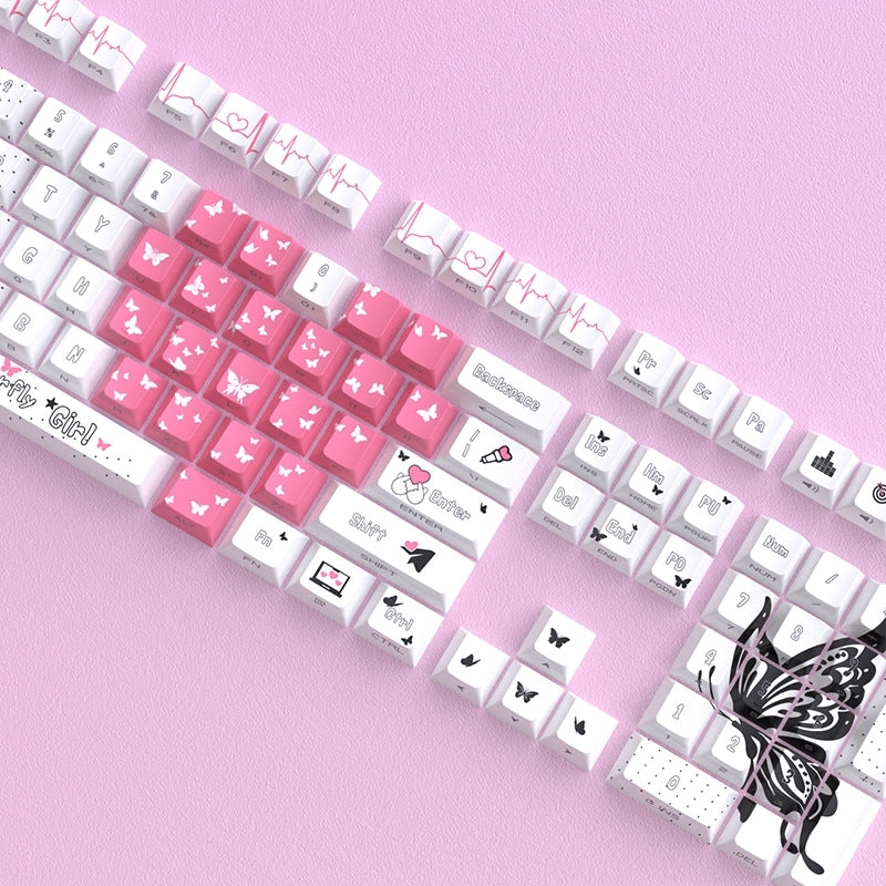 Butterfly Girl V2 Dual Legends Side Backlit Keycaps