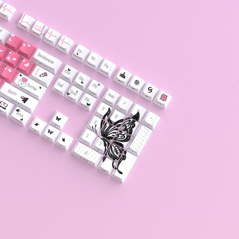 Butterfly Girl V2 Dual Legends Side Backlit Keycaps
