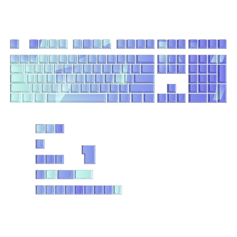 Vaporwave Geometry Side Backlit Cherry Keycaps