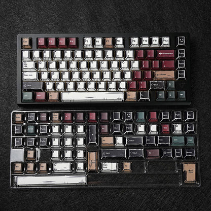 Comic Mixed Light Cherry 1.7mm Thick PBT Keycaps