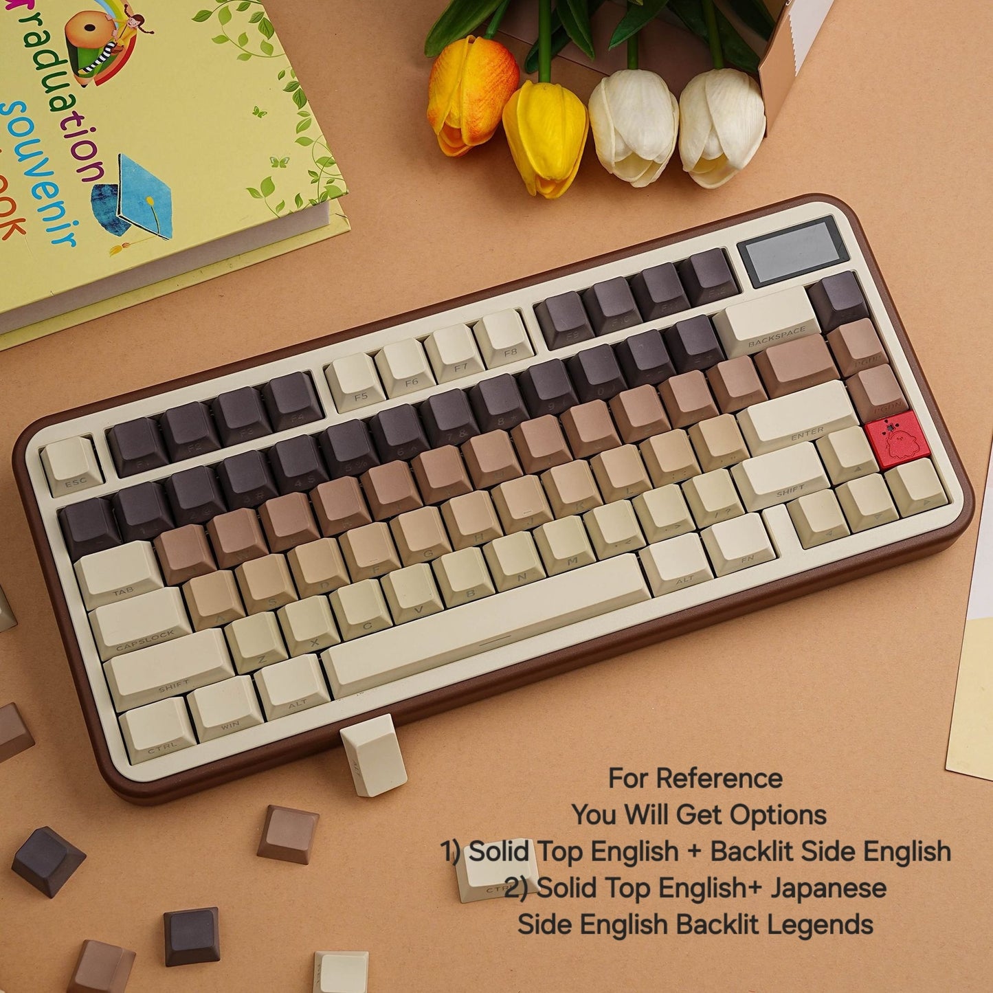 Coffee Cherry Dual Legends Backlit Keycaps