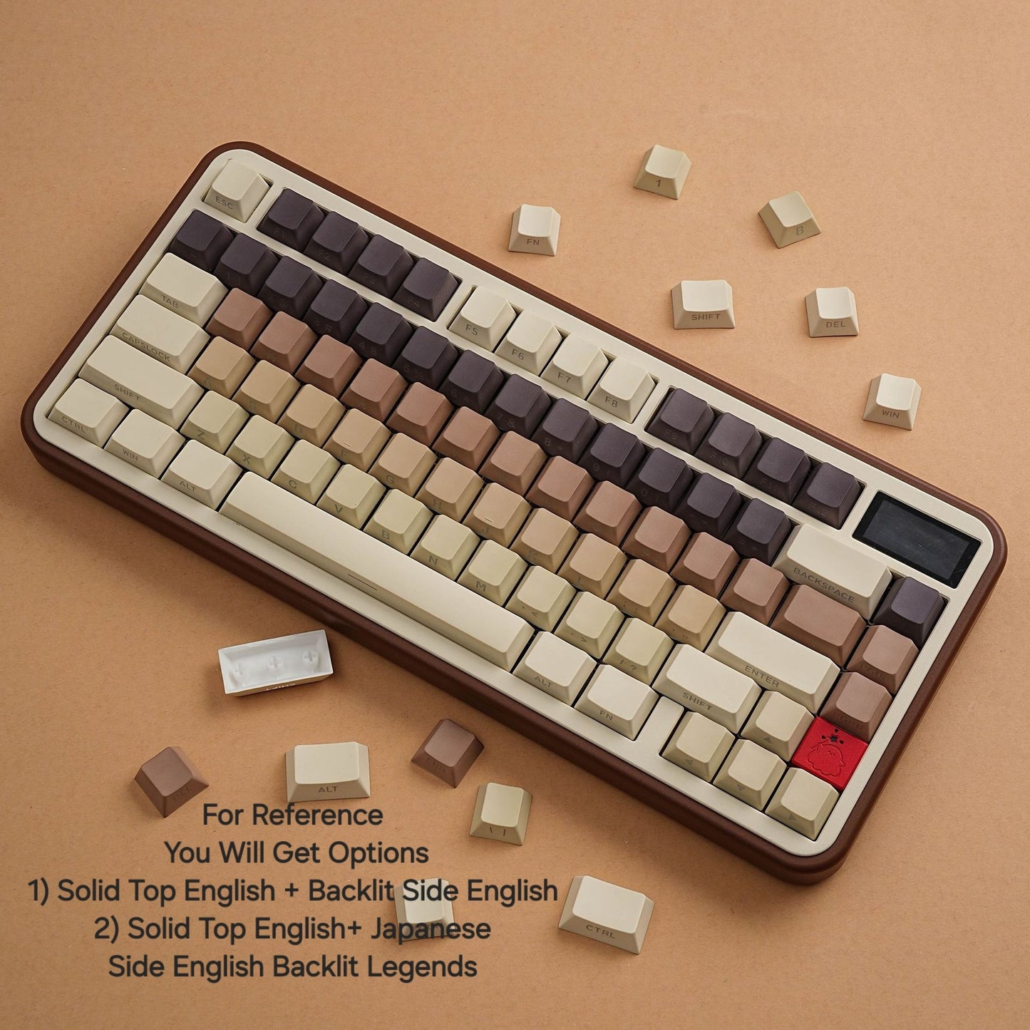 Coffee Cherry Dual Legends Backlit Keycaps