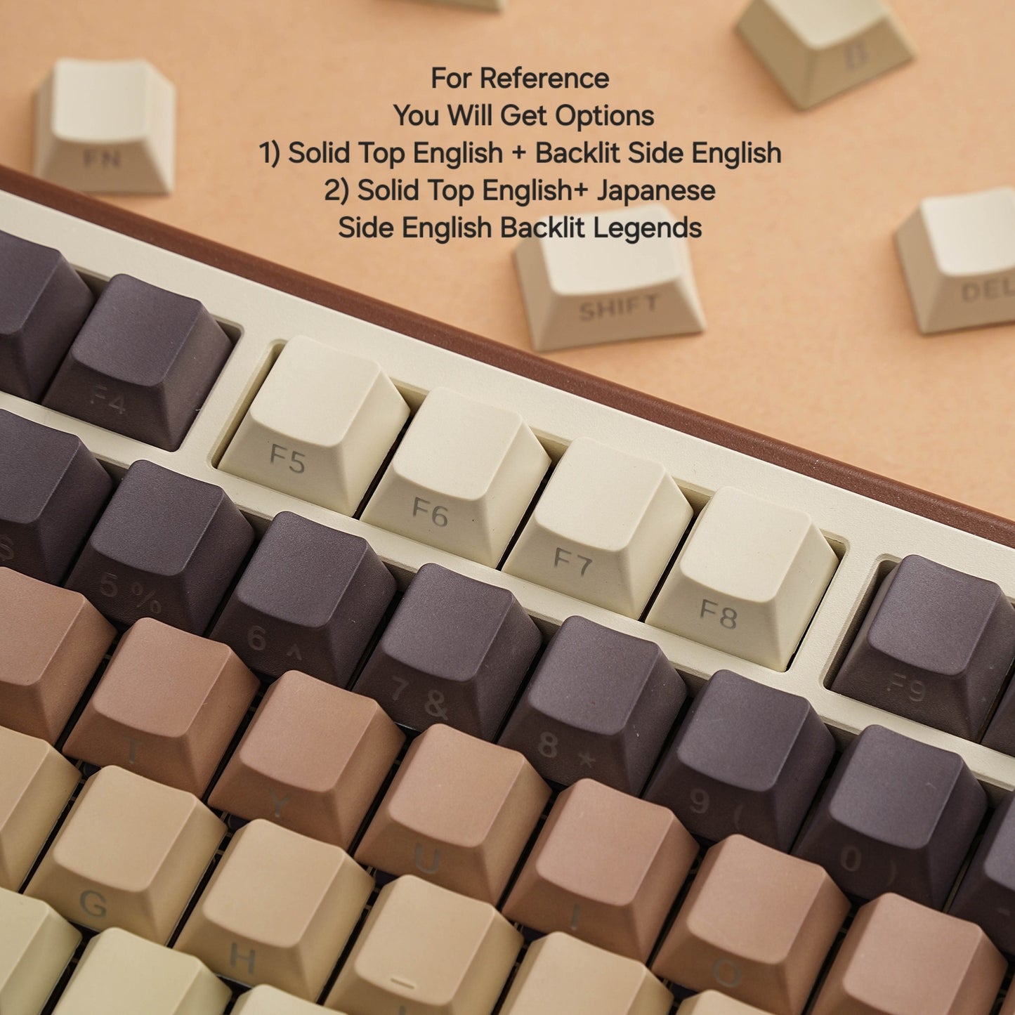 Coffee Cherry Dual Legends Backlit Keycaps