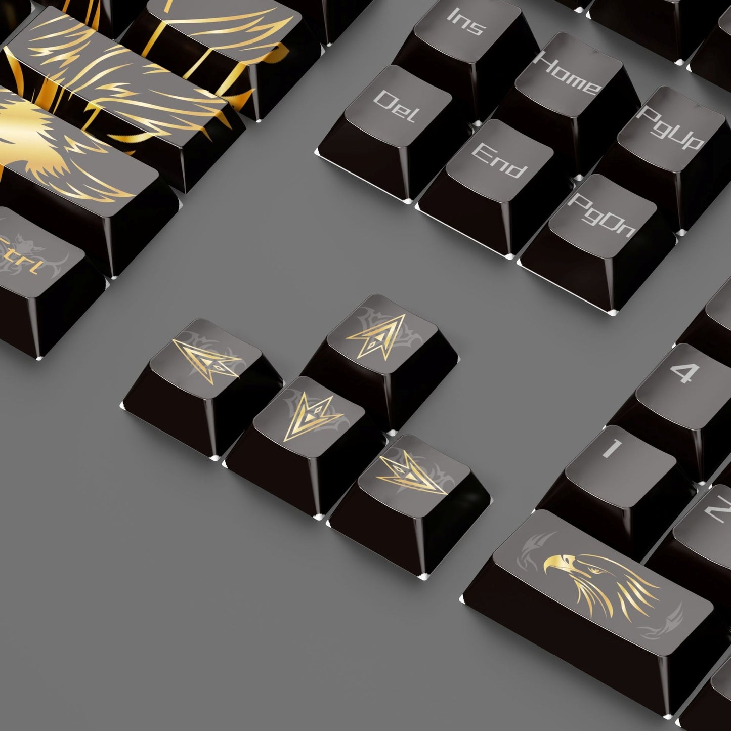Golden Eagle Cherry PBT Keycaps