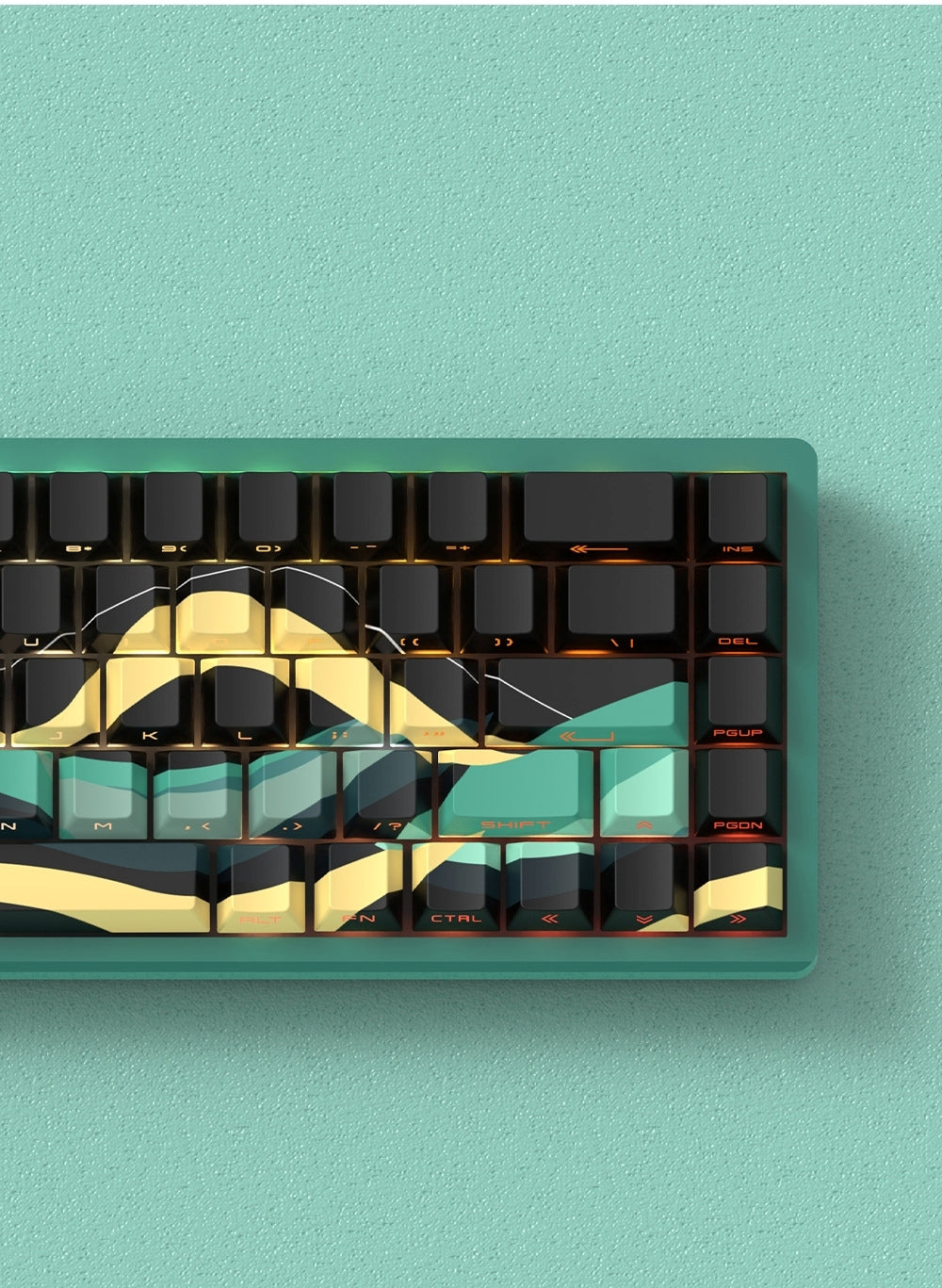 Flowing Shadow Cherry Side Backlit Keycaps