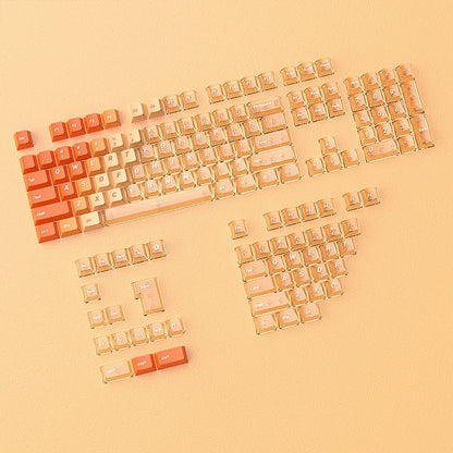 Sunset Glow Gradient PBT PC Dual Tone Cherry Keycaps