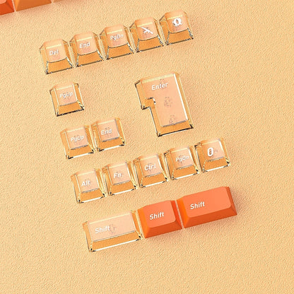 Sunset Glow Gradient PBT PC Dual Tone Cherry Keycaps