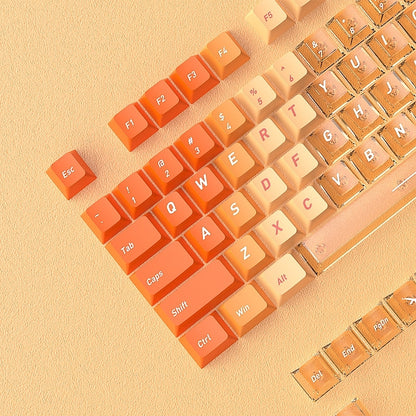 Sunset Glow Gradient PBT PC Dual Tone Cherry Keycaps