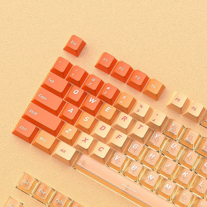 Sunset Glow Gradient PBT PC Dual Tone Cherry Keycaps