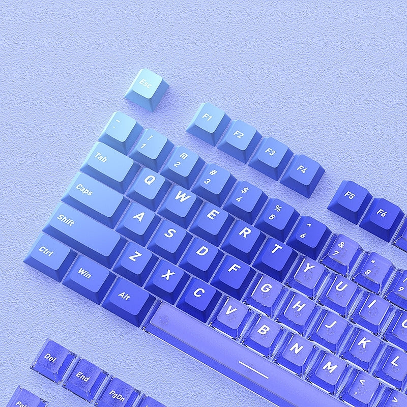 Glacial Gradient PBT PC Dual Tone Cherry Keycaps