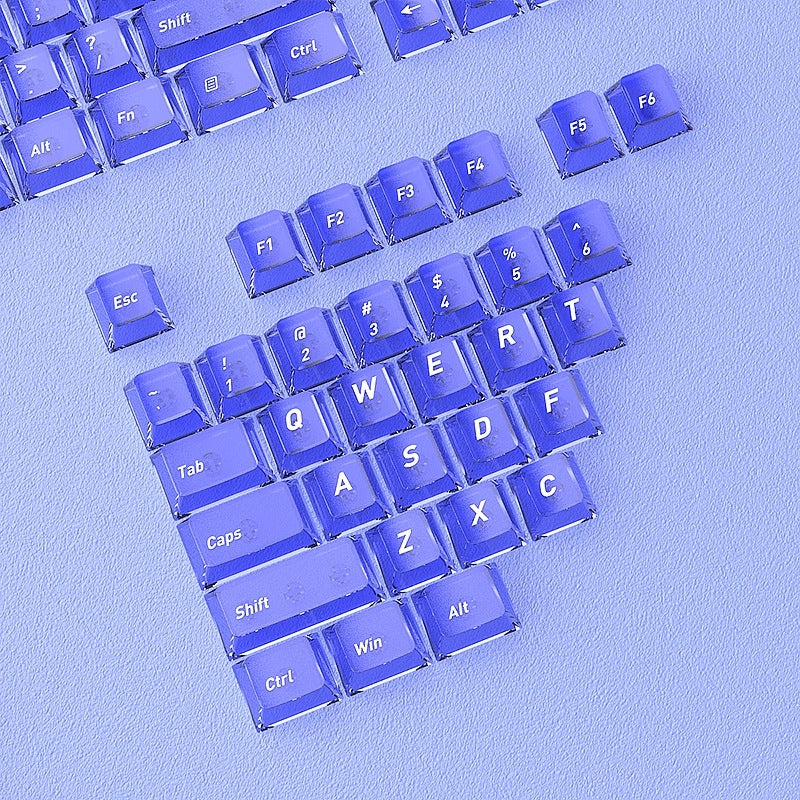 Glacial Gradient PBT PC Dual Tone Cherry Keycaps