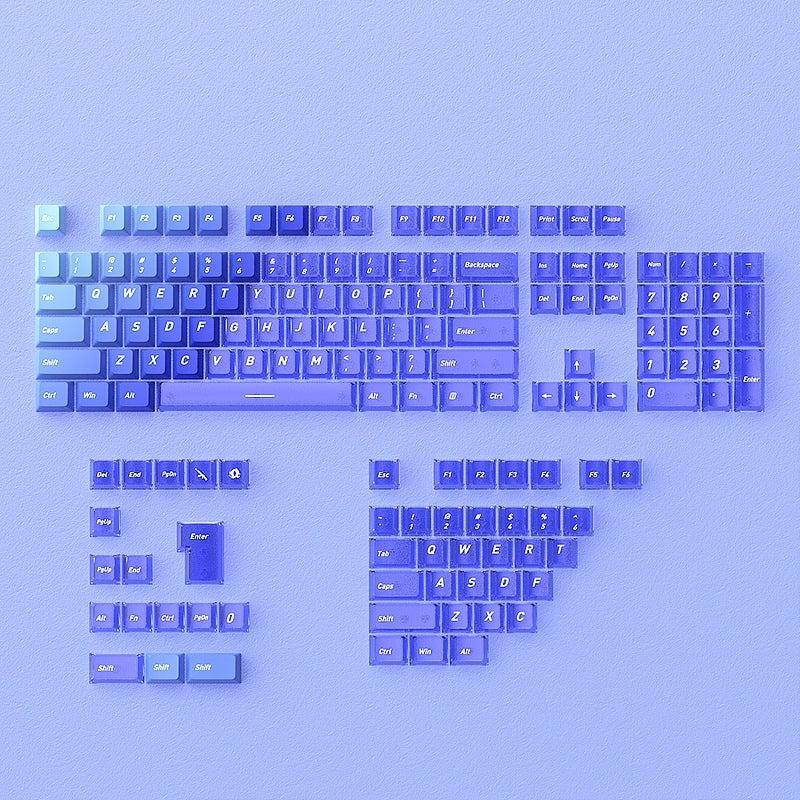 Glacial Gradient PBT PC Dual Tone Cherry Keycaps
