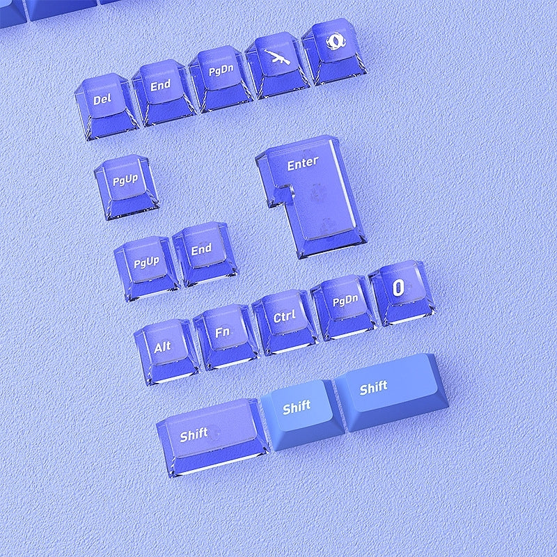 Glacial Gradient PBT PC Dual Tone Cherry Keycaps