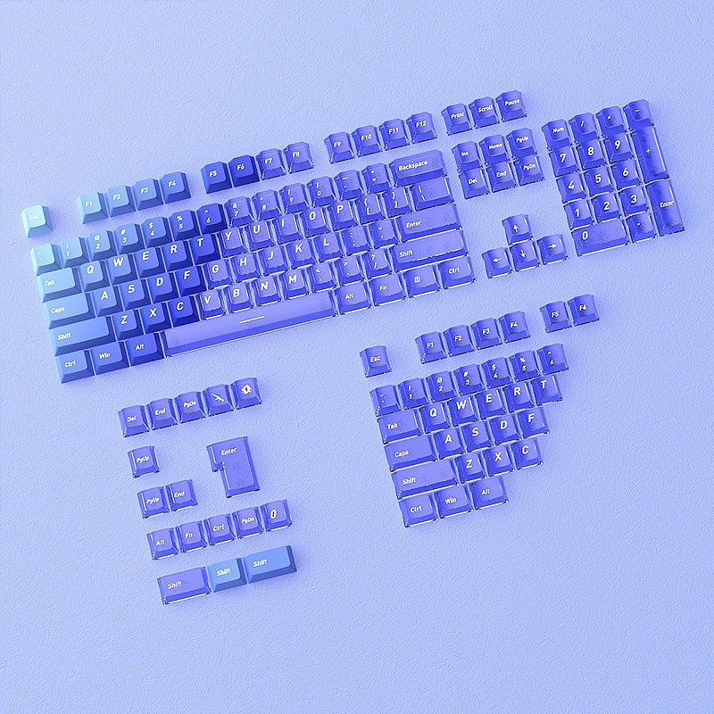 Glacial Gradient PBT PC Dual Tone Cherry Keycaps