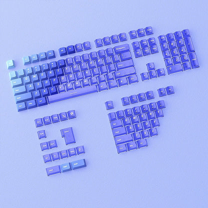 Glacial Gradient PBT PC Dual Tone Cherry Keycaps