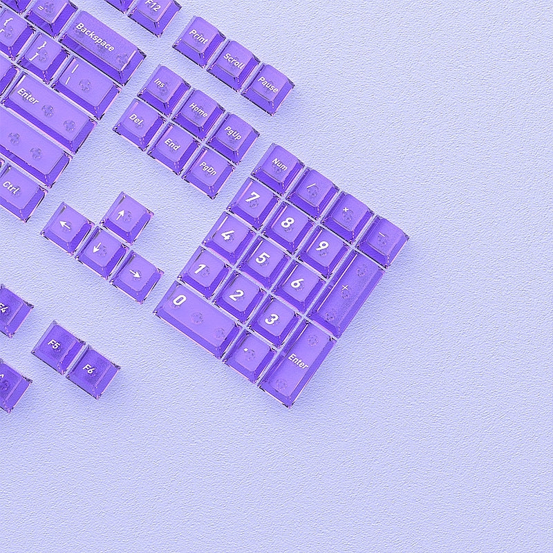 Allure Purple Gradient PBT PC Dual Tone Cherry Keycaps