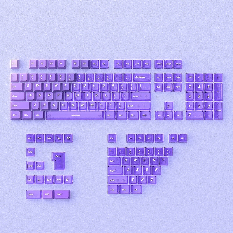 Allure Purple Gradient PBT PC Dual Tone Cherry Keycaps