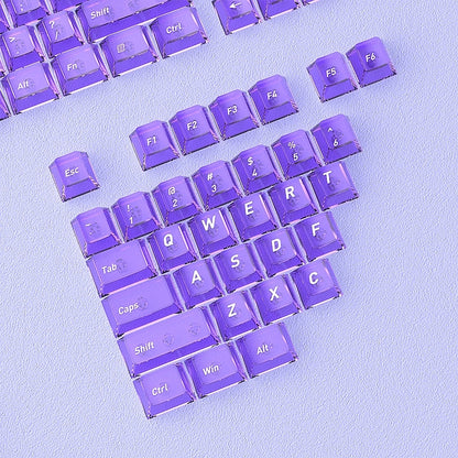 Allure Purple Gradient PBT PC Dual Tone Cherry Keycaps