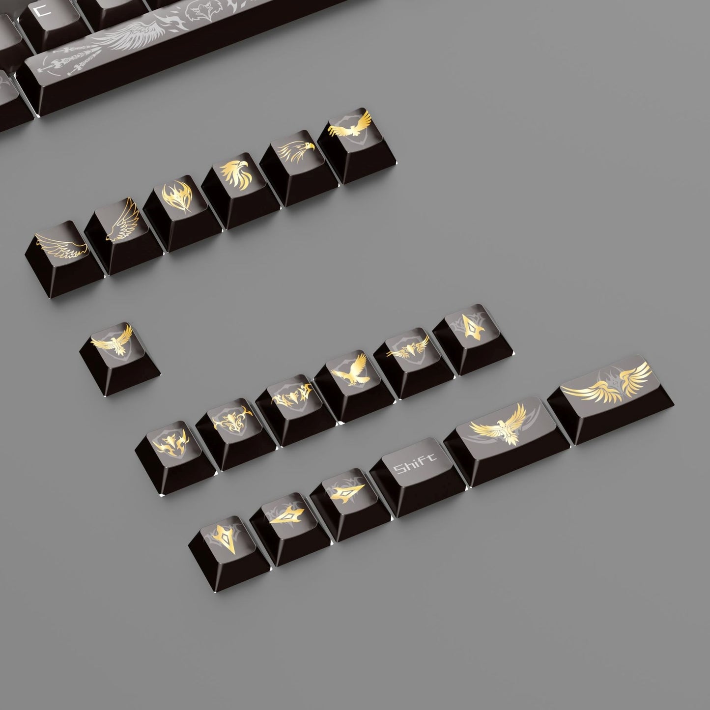 Golden Eagle R2 Cherry PBT Keycaps