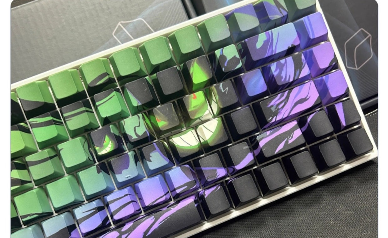 Gengar Shine-Through Double shot Cherry Profile PBT Keycap Set