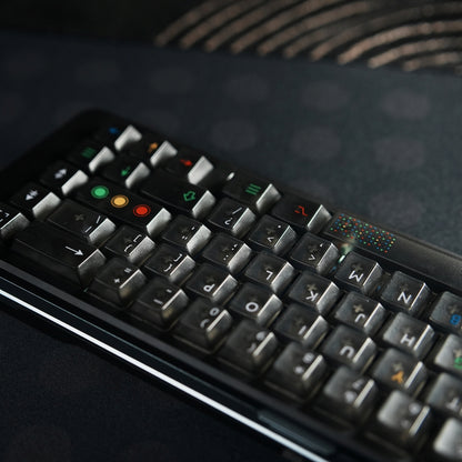 AiFei Clear Black Retro Lights Cherry Keycaps