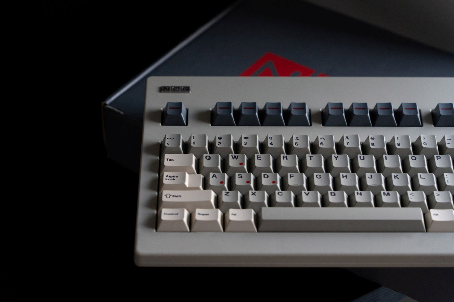 PREMIUM Red Light Cherry PBT Keycaps With PBT Storage Box