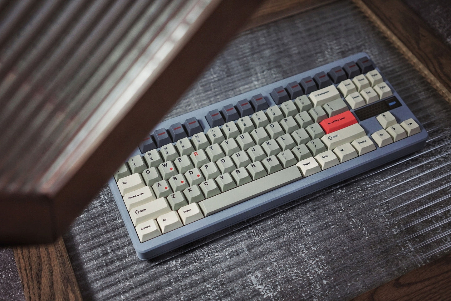 PREMIUM Red Light Cherry PBT Keycaps With PBT Storage Box