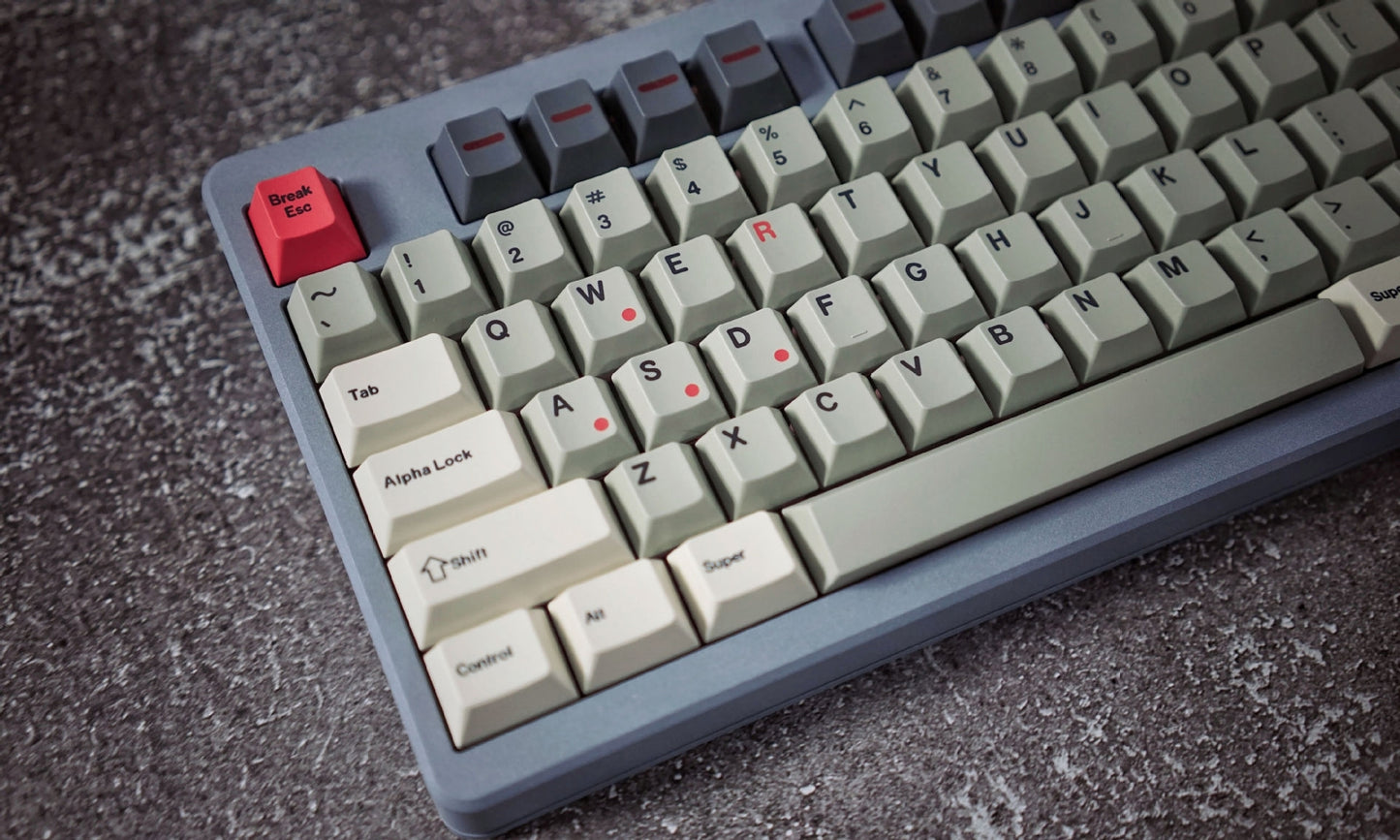 PREMIUM Red Light Cherry PBT Keycaps With PBT Storage Box