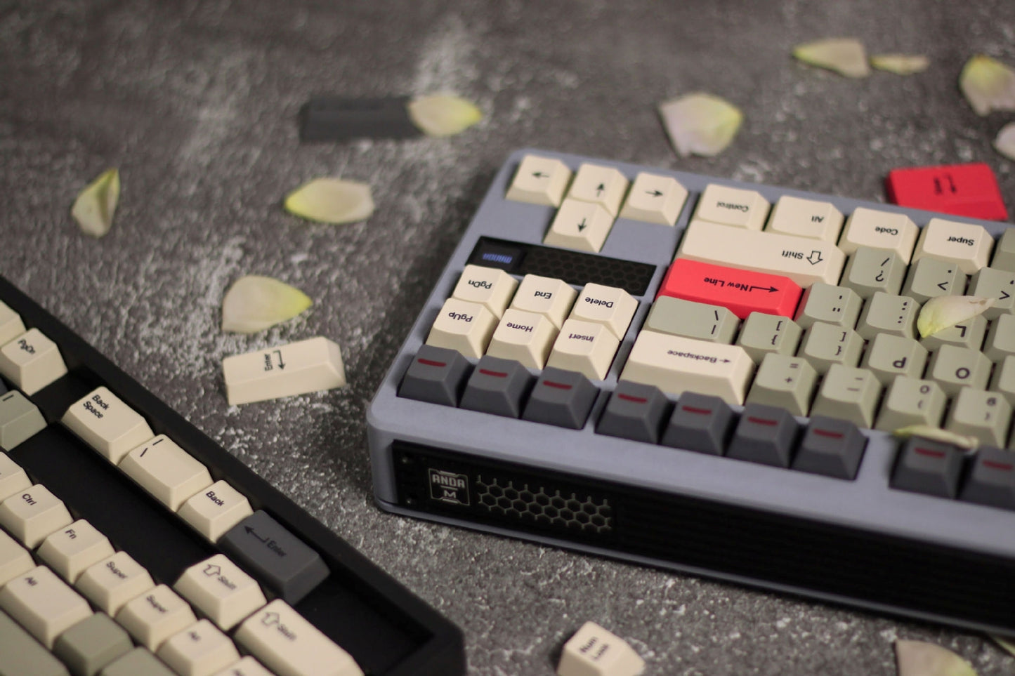 PREMIUM Red Light Cherry PBT Keycaps With PBT Storage Box