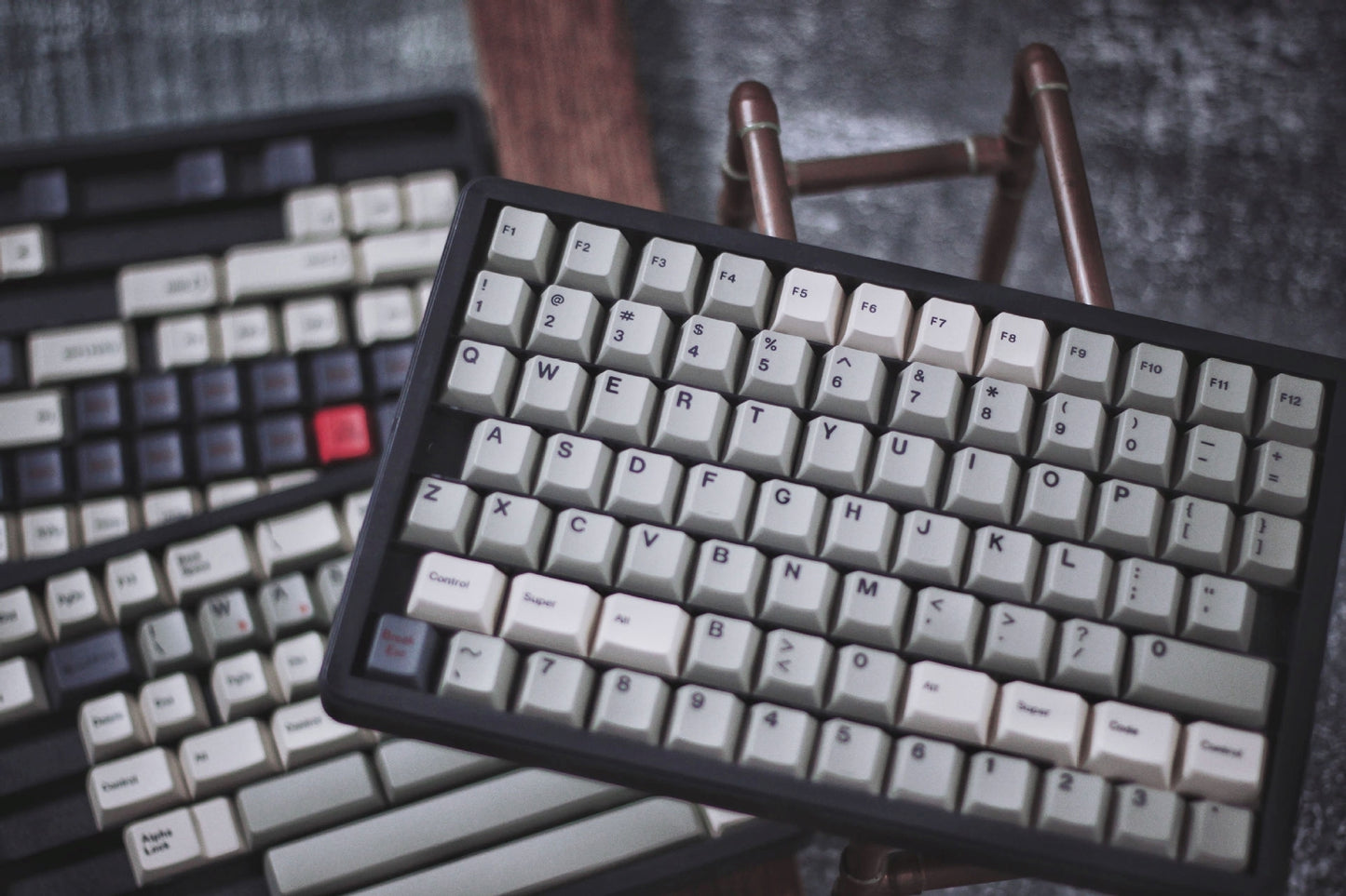 PREMIUM Red Light Cherry PBT Keycaps With PBT Storage Box